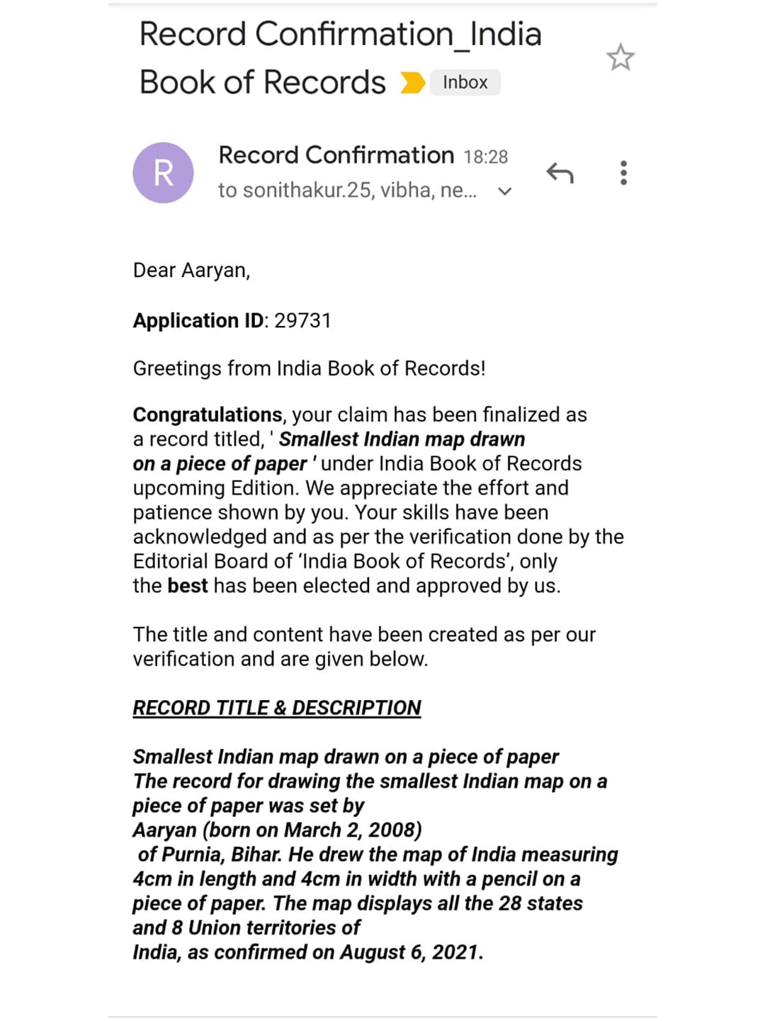 Smallest Indian Map Drawn On A Paper