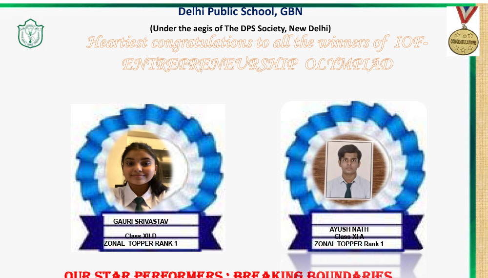 SOF- NSO, NOF French and Entrepreneurship Olympiad results