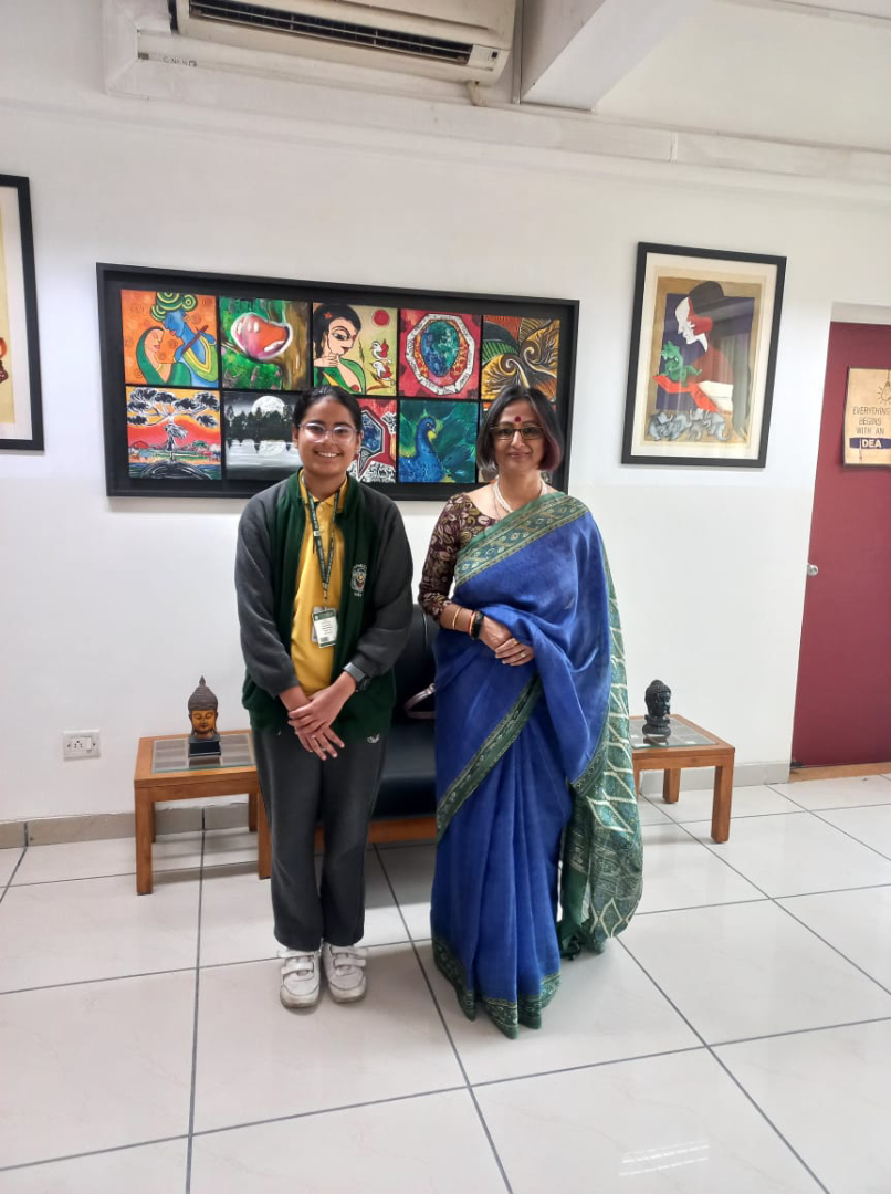 Ms. Kashvi Acharya , student of Class 10 of DPS GBN has been selected for an INSPIRE-MANAK of Rs. 10000/- for the year 2024-2025 for preparation of Science project